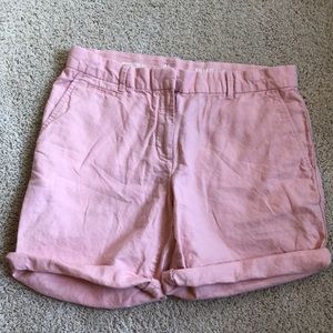 Boyfriend Roll Up Light Pink Shorts
